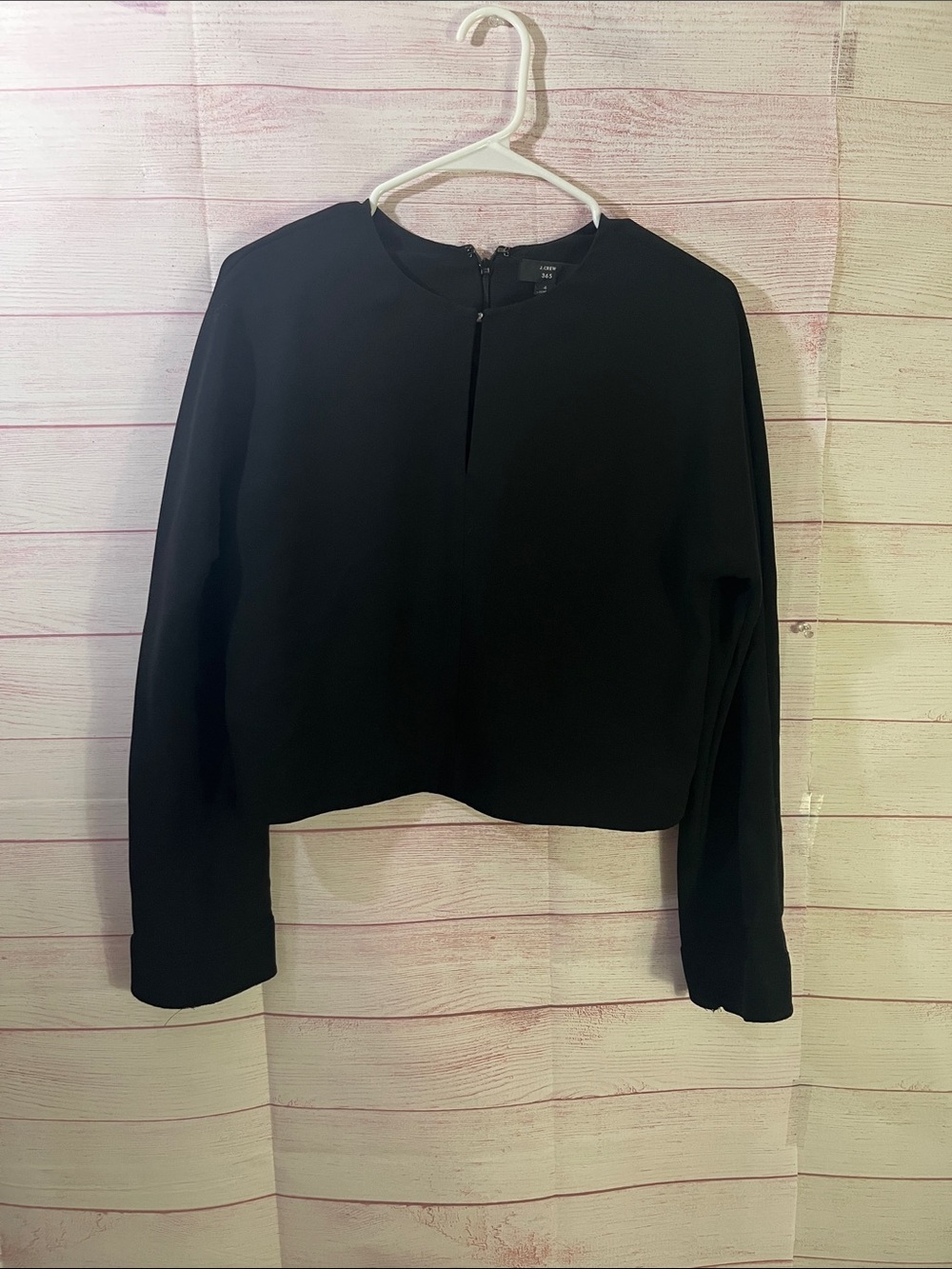 J.Crew 365 Black Long Sleeve Top Size 4